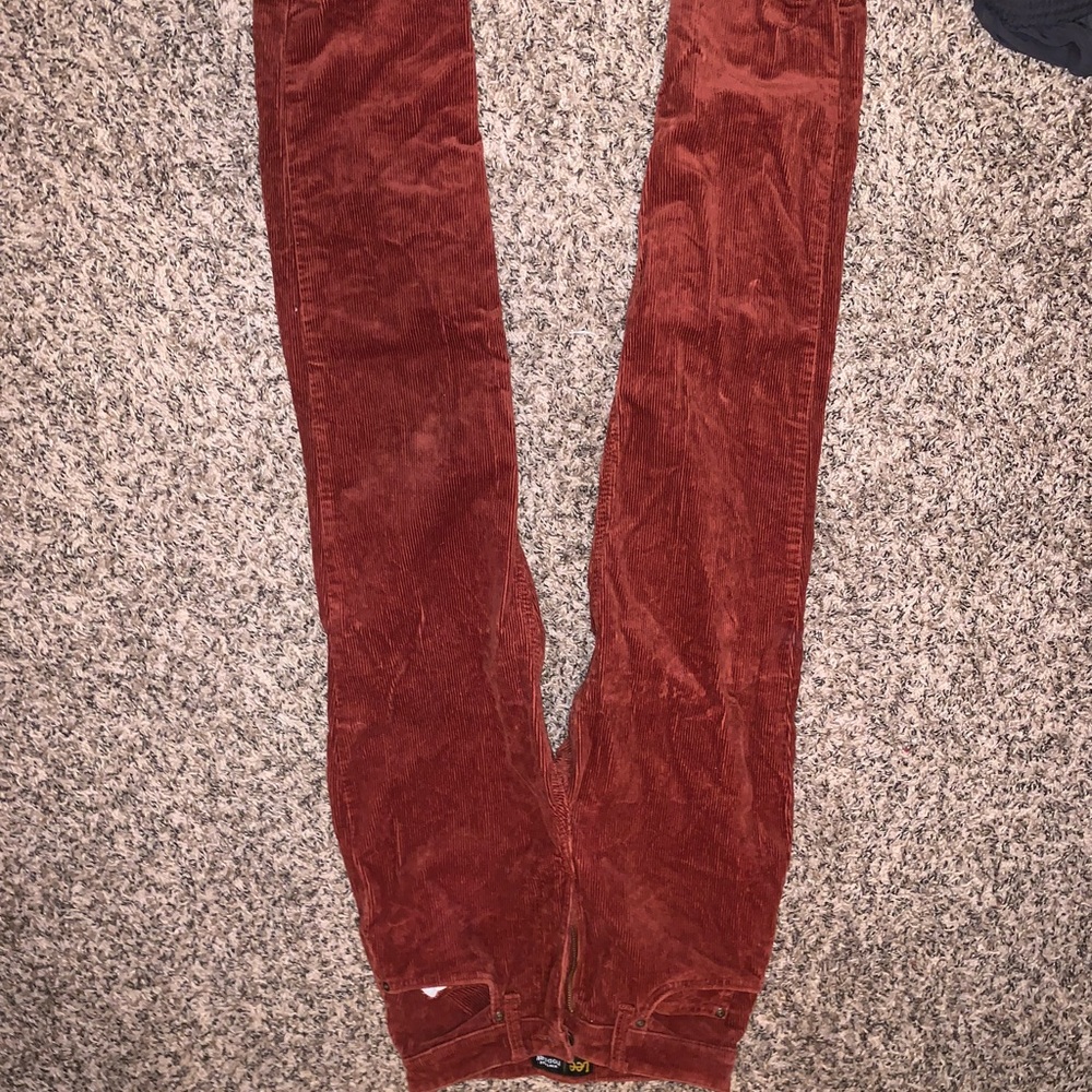 Burgundy/Red Lee Pants